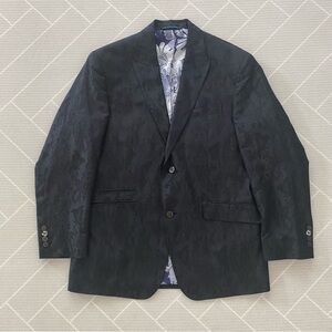 Robert Graham Black Jacquard Sport Coat Man’s Size 40